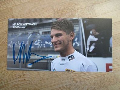 BMW Motorsport Rennfahrer Marco Wittmann - handsigniertes Autogramm!!!