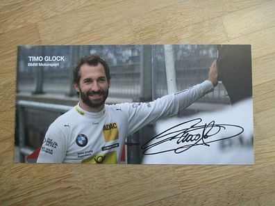 BMW Motorsport Rennfahrer Timo Glock - Autogramm!!!