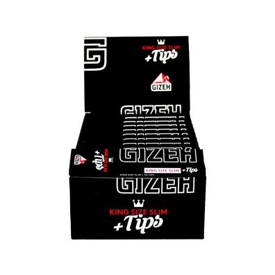 26 Hefte Gizeh Black Extra Fine King Size Slim à 34 Papes + Filtertips