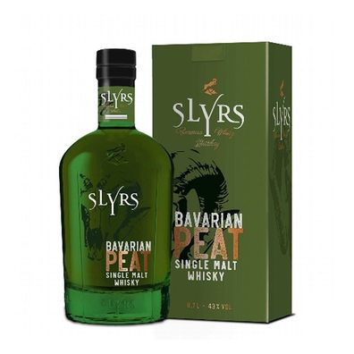 Slyrs Bavarian Peat Single Malt Whisky, 43% Vol. 0,7 l