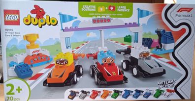 88 LEGO Duplo - F1 Team Rennautos mit Rennfahrern (10445)