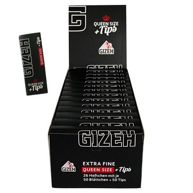 Gizeh Black Queen Size + Tips à 50 Blatt + 50 Tips = 1 Box
