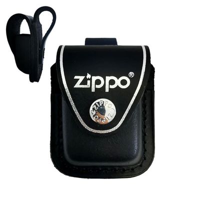 Zippo Ledertasche, schwarz mit Schlaufe