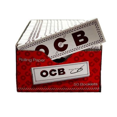 1 Box OCB Weiß Extra Long Papers Zigarettenpapier - 50 Hefte je 32 Blatt