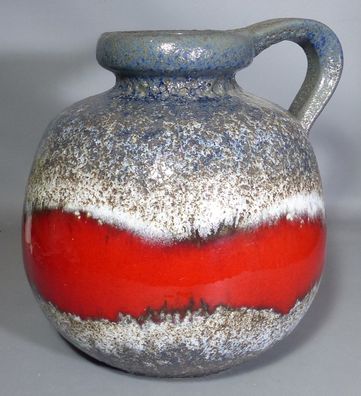 Scheurich W. Germany Henkel Vase 484-21 Lava-Design 70er Space-Age Retro Vintage