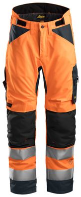 Snickers AllroundWork Hi-Vis 37.5® isolierende Arbeitshose, Kl. 2, EN 14404,