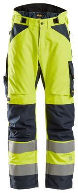 Snickers AllroundWork Hi-Vis 37.5® isolierende Arbeitshose, Kl. 2, EN 14404,