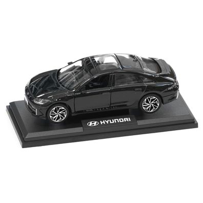 Original Hyundai IONIQ 6 Modellauto Maßstab 1:38 Miniatur schwarz KLG70AZ110BK