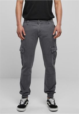 Urban Classics Washed Cargo Twill Jogging Pants Darkshadow
