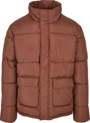 Urban Classics Short Puffer Jacket Bark