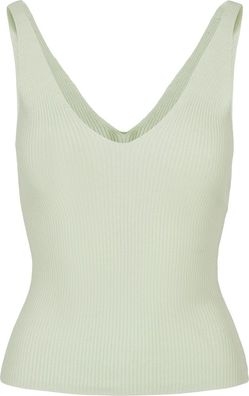 Urban Classics Damen Ladies Rib Knit Top Lightmint