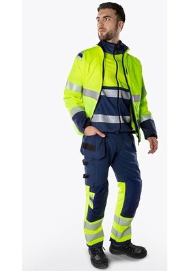 Fristads High Vis Green Handwerker Stretchhose Kl. 1 2643 GSTP