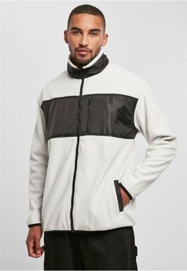 Urban Classics Jacke Patched Micro Fleece Jacket Wolfgrey