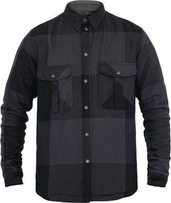 John Doe Motorrad Hemd Motoshirt Grey/Black Big Block