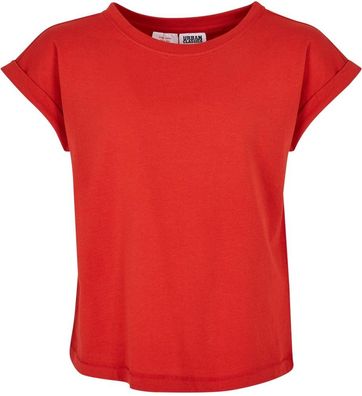 Urban Classics Mädchen T-Shirt Girls Organic Extrended Shoulder Tee Hugered