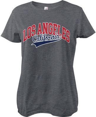 Hybris Los Angeles California Girly Tee Damen T-Shirt Dark-Heather