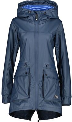 Alife &amp; Kickin Damen Regenjacke AudreyAK Raincoat Cobalt