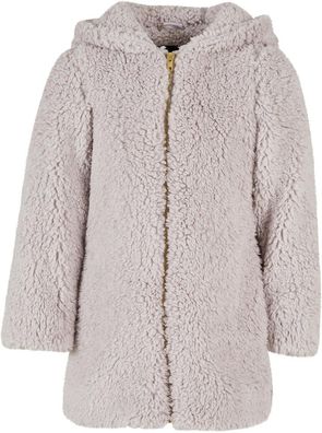 Urban Classics Mädchen Jacke Girls Sherpa Jacket Warmgrey