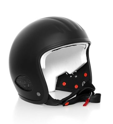 Bores Motorrad Helm Gensler Kult Jethelm mit Visier u. Textil Innenfutter