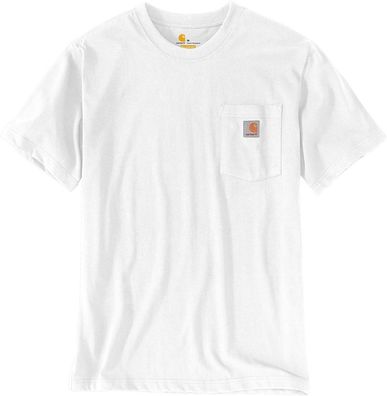 Carhartt Herren T-Shirt Workw Pocket S/S T-Shirt White