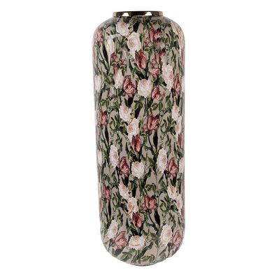 Clayre & Eef Vase Ø 25x70 cm Grau Metall (Gr. Ø 25x70 cm)