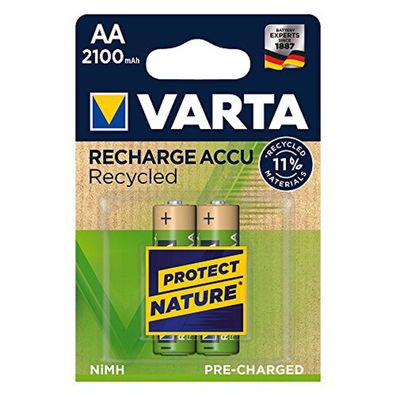 Varta Akku Recharge Recycled AA HR6 2100mAh 2St