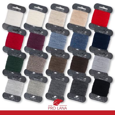 Pro Lana 5 g Beilaufgarn robust Wolle Stopfen Reparieren Verstärken 20 Farben