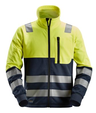 Snickers AllroundWork Hi-Vis Arbeitsjacke m. Reißverschluss, Kl. 2, EN 20471