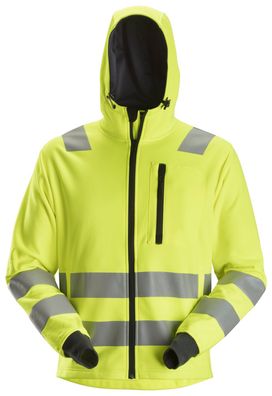 Snickers AllroundWork Hi-Vis Hoodie m. Reißverschluss, Kl. 2/3, EN 20471