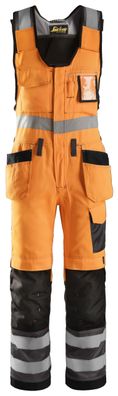 Snickers Hi-Vis Kombi-Arbeitshose m. Holstertaschen, Kl. 2, EN 14404, 20471