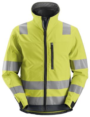 Snickers AllroundWork Hi-Vis Softshell Arbeitsjacke, Kl. 3, EN 20471