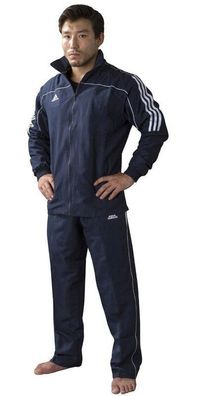 adidas Team Track Trainingshosen Blau/Weiß
