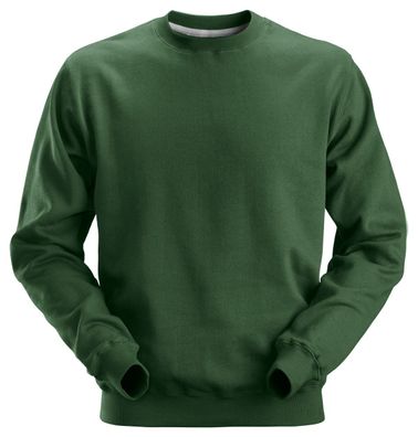 Snickers Klassisches Sweatshirt Baumwolle Waldgrün