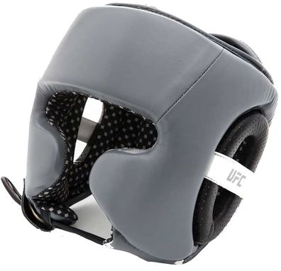 UFC Training Head Gear Leather Grau/Schwarz