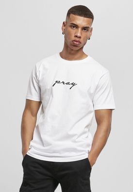 Mister Tee T-Shirt Pray EMB Tee White