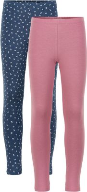 Minymo Kinder Leggings Basic Leggings (2-Pack) Mesa Rose