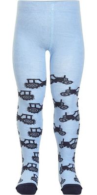 Minymo Kinder Strümpfe Baby Stocking W. Pattern Skyway Blue
