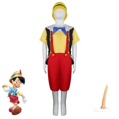 Cosplay The Adventures of Pinocchio/Kostume/Halloween Erwachsene Kinder Full Set