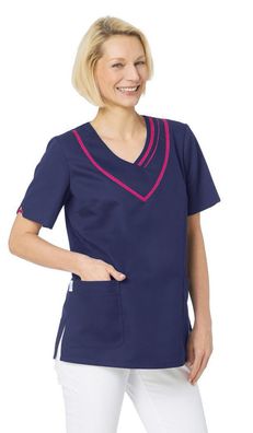 Leiber Damen Schlupfjacke mit 1/2 Ärmel 08/2652/0436 Marine/Fuchsia