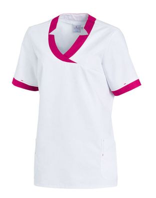 Leiber Damen Schlupfjacke mit 1/2 Ärmel 08/2654/0136 Weiß/Fuchsia