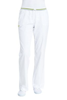 Leiber Damen Hose 08/1652/0189 Weiß/Apfelgrün