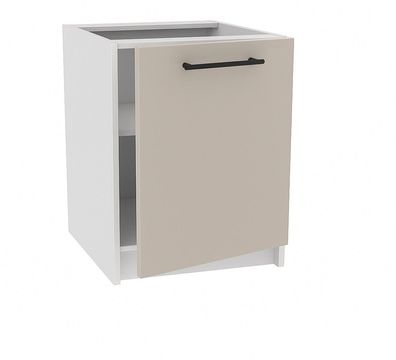 Unterschrank 50cm Kaschmir-Weiß SOFT CLOSE, SIENA, LINDA, PURE LINE