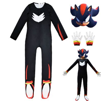 Kinder Cosplay Kostum Sonic The Hedgehog Jumpsuit Kostum Halloween Set Geschenkï¼?
