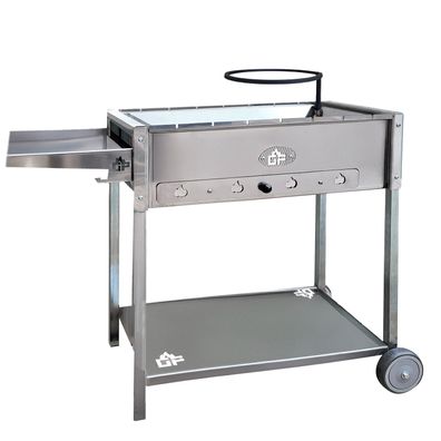 Mangal Batyr Deluxe 60 Schaschlikgrill mit Ablage und Topfhalter