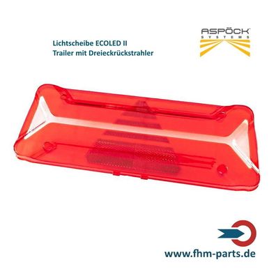 Lichtscheibe EcoLED 2 II Trailer, mit Dreieckrückstrahler Ersatzglas 18-8536-001
