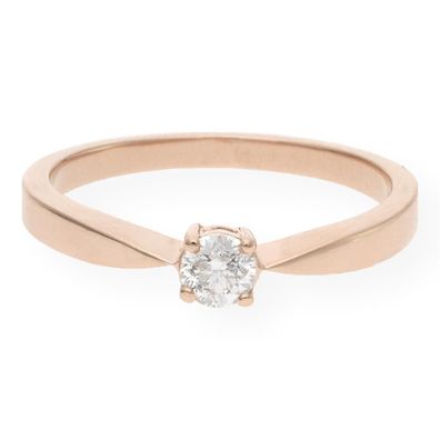 JuwelmaLux Ring 585 Rotgold mit Brillant JL10-07-1391