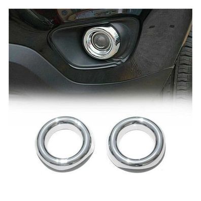 Nebelscheinwerfer Rahmen Umrandung für Jeep Compass 2011-2016 Chrom ABS 2x