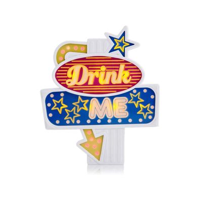 Suck UK - Blinkender Flaschenaufsatz - Drink Me - Bottle Topper Geschenk Flasche