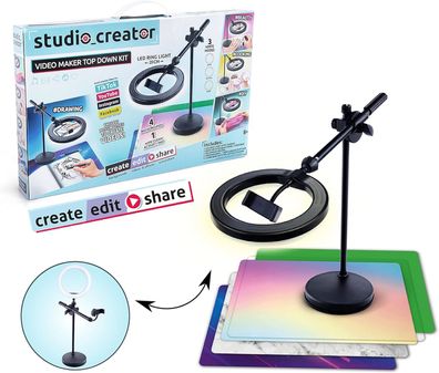 Studio Creator - Video-Erstellungs-Set Video Maker DIY Ringlicht Ringleuchte