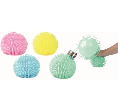 Toi-Toys Pufferz Pufferball 22,5 cm Pastell weich elastisch Ball Antistressball